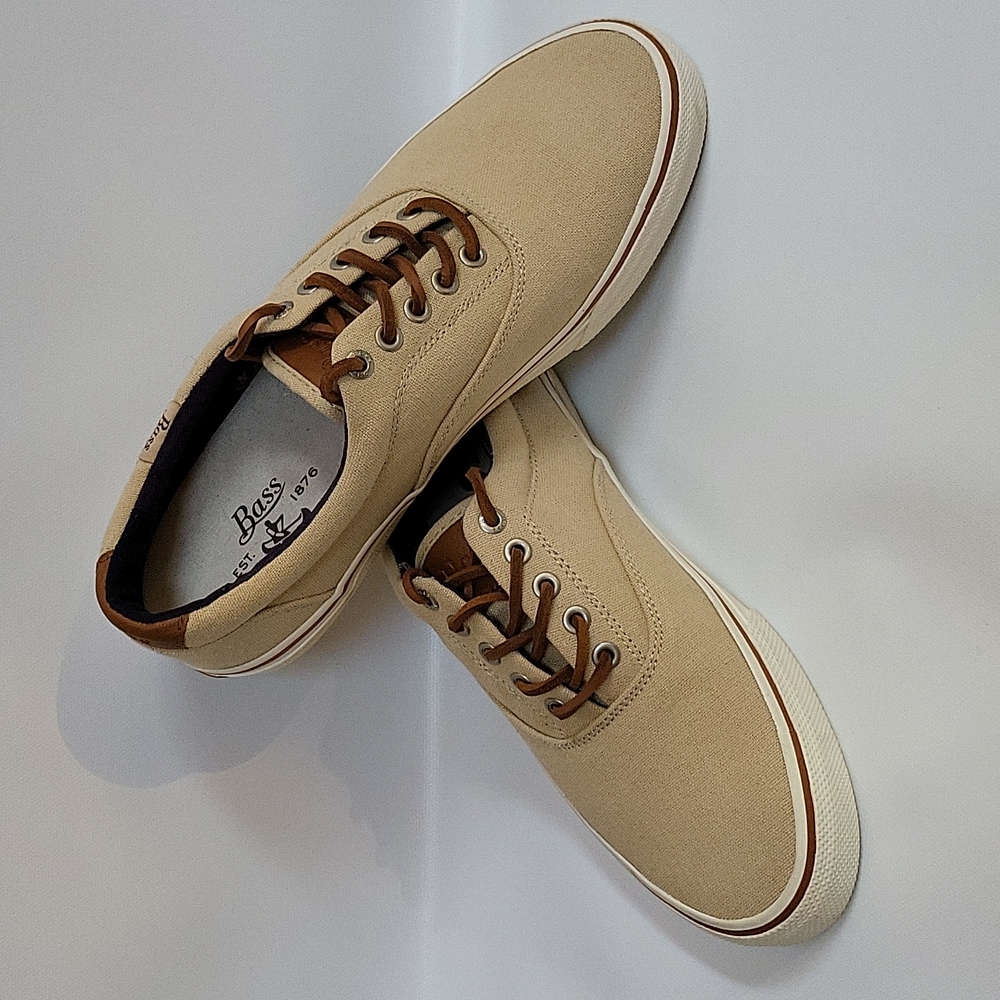 Bass Classic Compass Core Sneakers Size 8.5M Tan G.H. Bass - Picture 12 of 12